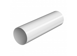 ТН МАКСИ 152/100 мм, водосточная труба пластиковая (1 м), снежно-белый, шт.